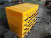 Yellow high VIZ Crane foot support pads| Crane outrigger plate| crib pads