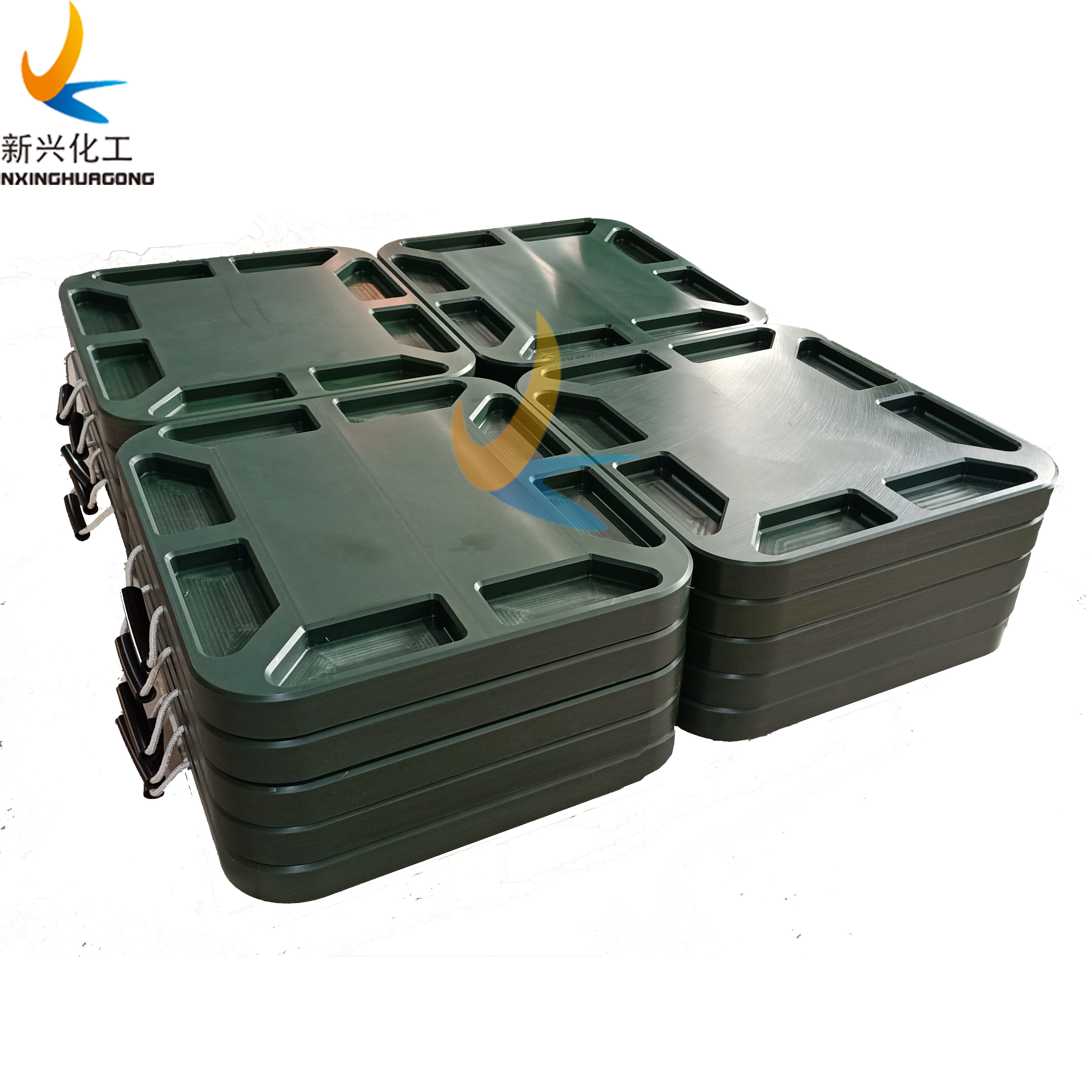 Polyethylene Crane Outrigger Pad Virgin/Recycled UHMWPE Truck /Heavy Equipment Support Jack Pads PE Plastic Mobile Crane Pads