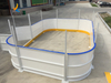 Custom UV Resistant HDPE Aluminium / Steel Frame Dasher Board System for Rink Playground